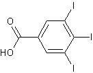 3,4,5-三碘苯甲酸结构式