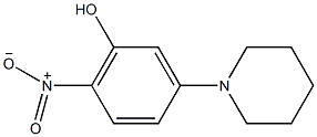 2-硝基-5-哌啶基苯酚结构式