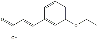 反-3-乙氧基肉桂酸乙酯结构式