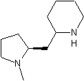 (S)-(-)-1-甲基-2-(1-哌啶甲基)吡咯烷结构式