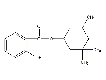 3,3,5-三甲基环己烷水杨酸酯结构式