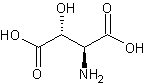 erythro-β-羟基-L-天冬氨酸结构式