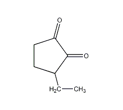 3-乙基-1,2-环戊二酮结构式