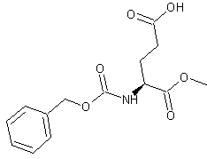 Z-谷氨酸甲酯结构式