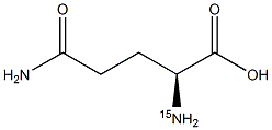 L-谷氨酰胺-15N结构式