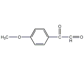 2-(4-甲氧基苯基)-2-氧代乙醛结构式