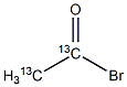 乙酰溴-13C2结构式