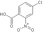 4-氯-2-硝基苯甲酸结构式