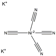 四氰基镍(II)酸钾水合物结构式