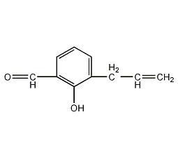 2-羟基-3-(2-丙烯)-苯甲醛结构式