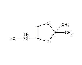 2,2-二甲基-4-羟甲基-1,3-二氧戊环结构式