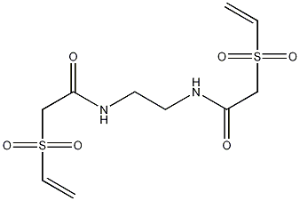 N,N’-1,3-亚丙基二[2-(乙烯基磺酰基)]乙酰胺结构式