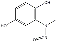 2-(甲基亚硝基氨基)-1,4-苯二酚结构式