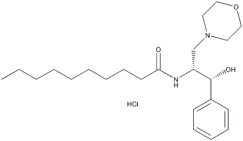 D,L-threo-1-phenyl-2-decanoylamino-3-morpholino-1-propanol hydrochloride