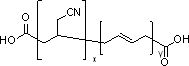 聚(丙烯腈-co-丁二烯)末端:二羧基结构式