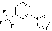 1-(3-三氟甲基苯基)咪唑结构式