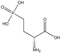 D(-)-2-氨基-4-膦酰基丁酸结构式