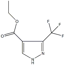 3-(三氟甲基)吡唑-4-羧酸乙酯结构式