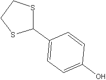 4-(1,3-二硫戊环)苯酚结构式