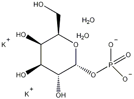 α-D-半乳糖-1-磷酸化二钾盐结构式