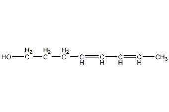 Z,Z-4,6-辛二烯-1-醇结构式