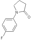 1-(4-氟苯基)-2-吡咯烷酮结构式