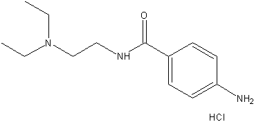 盐酸普鲁卡因胺结构式