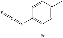 2-溴-4-甲基苯基异硫氰酸盐结构式