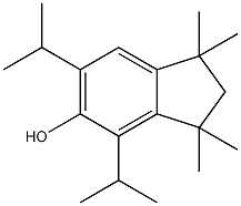 4,6-双(异丙基)-1,1,3,3-四甲基茚满-5-醇结构式