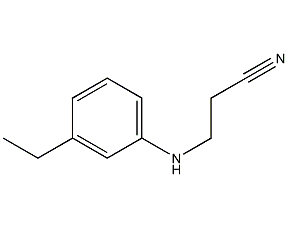 N-(2-氰基乙基)-N-乙基苯胺结构式
