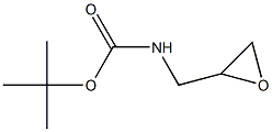 N-(2-噁丙环基甲基)氨基甲酸叔丁酯结构式