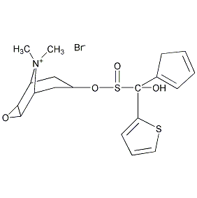 噻托溴铵结构式