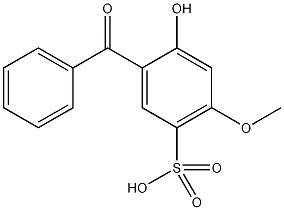 2-羟基-4-甲氧基-5-磺酸水合物结构式