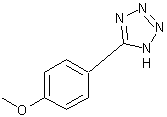5-(4-甲氧基苯基)-1H-四唑结构式