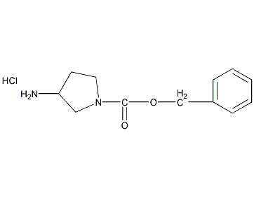 (R)-3-氨基-1-苄氧羰基吡咯烷盐酸盐结构式