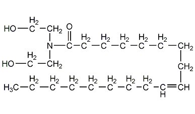 N,N-二乙醇油酸酰胺结构式