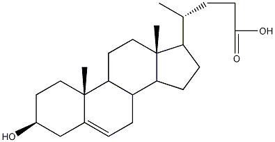 3β-羟基-5-胆稀酸结构式