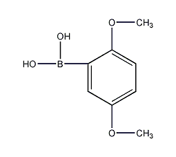 2,5-二甲氧基苯硼酸结构式