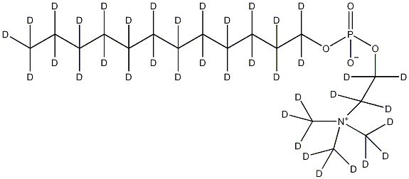 十二基磷基胆碱-d38结构式