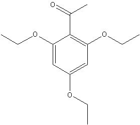 2',4',6'-三乙氧基苯乙酮结构式