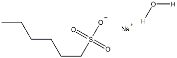1-己基磺酸钠一水结构式