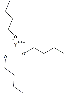 丁醇钇(III)结构式