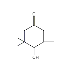 4-羟基-3,5,5-三甲基环己酮结构式
