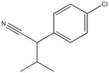 2-(对-氯苯基)-3-甲基丁腈结构式