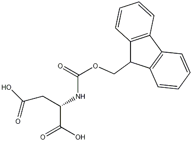 芴甲氧羰基-L-天冬氨酸结构式