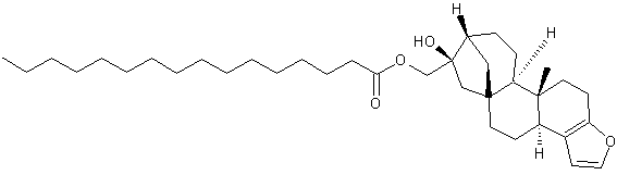 十六烷酸咖啡醇结构式