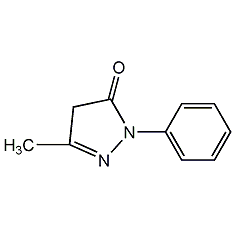 1-苯基-3-甲基-5-吡唑酮结构式