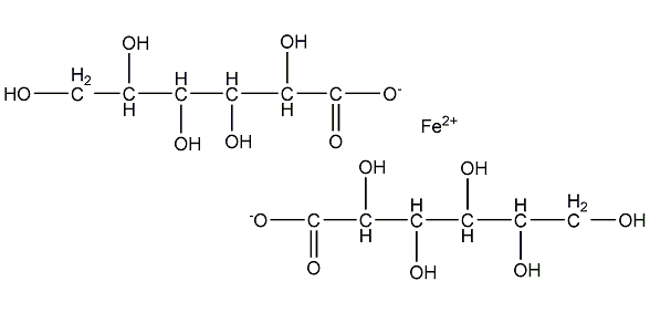 葡萄糖酸亚铁结构式