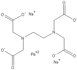 乙二胺基四乙酸铅二钠盐结构式