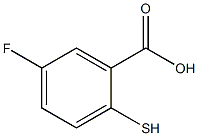 5-氟-2-巯基苯甲酸结构式